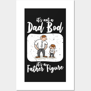 Dad Bod | White Text Funny Dad Posters and Art